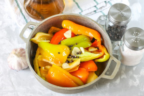 Перцы на зиму с медом - фото шаг 4