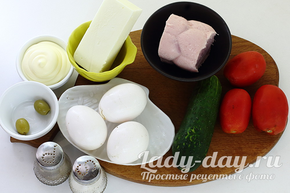 продукты на салат