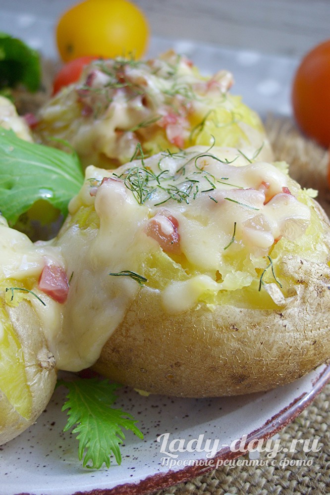 картошка в микроволновке