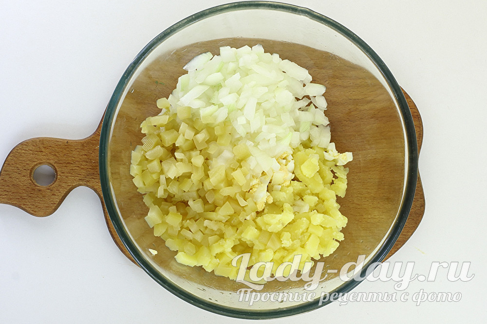 лук и картошка