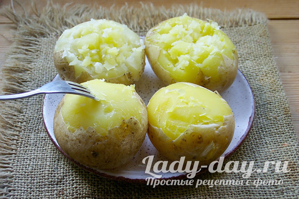 очистить клубни