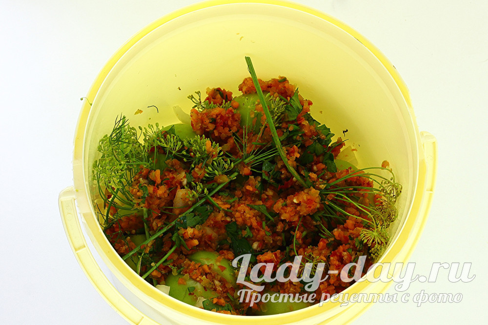 начинка в ведре