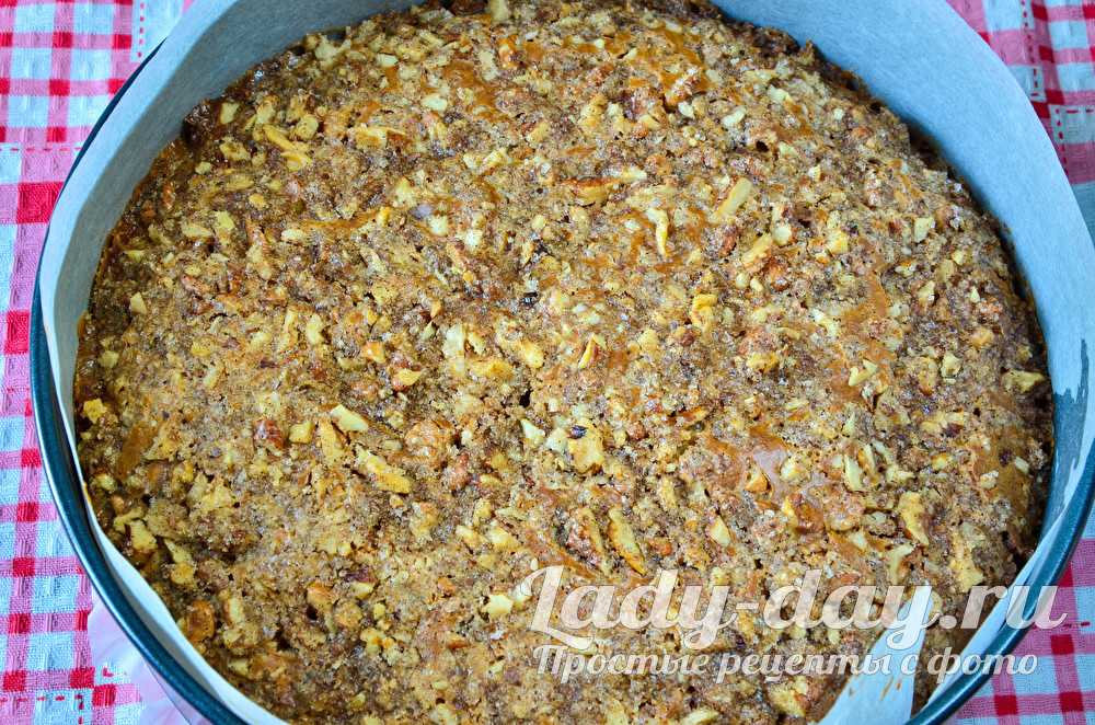 ореховый пирог в духовке
