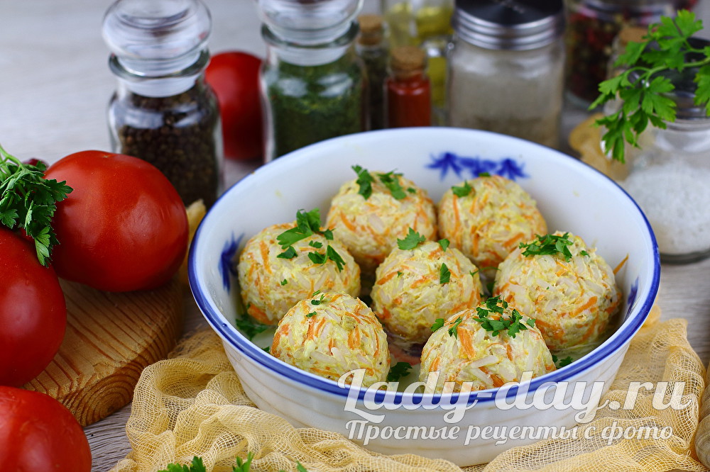 тефтели из куриного фарша с рисом