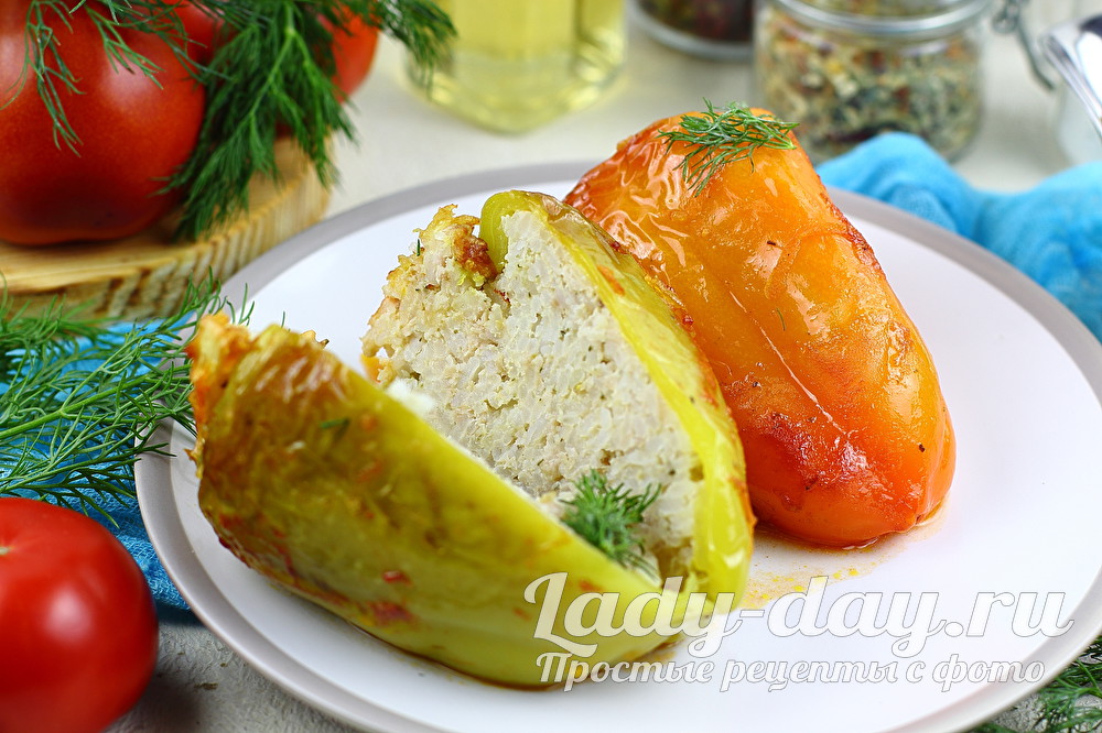 фаршированный перец в духовке