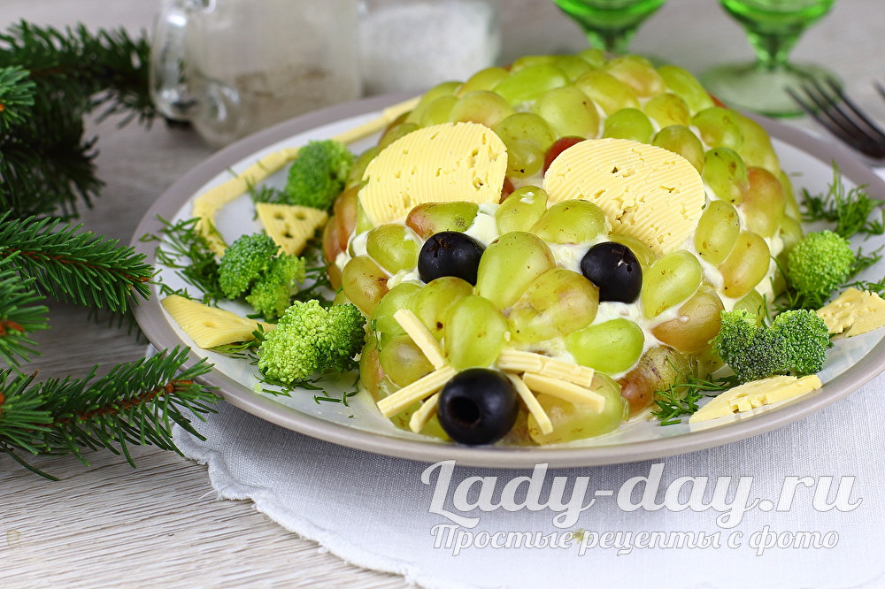 Салат «Изумрудная крыса» на Новый год 2020,