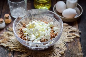 Крупеник с творогом - фото шаг 2