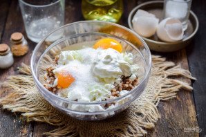 Крупеник с творогом - фото шаг 4