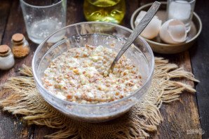 Крупеник с творогом - фото шаг 5