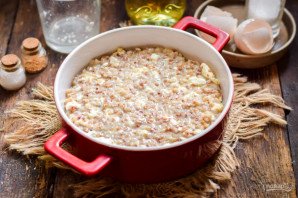 Крупеник с творогом - фото шаг 6