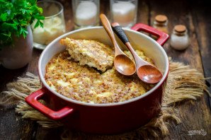 Крупеник с творогом - фото шаг 7