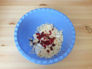 Лепешки с сыром и творогом на сковороде - фото шаг 5