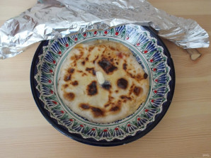 Лепешки с сыром и творогом на сковороде - фото шаг 12