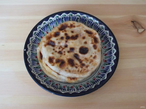 Лепешки с сыром и творогом на сковороде - фото шаг 13