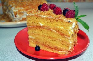 Медовик без раскатывания коржей - фото шаг 18