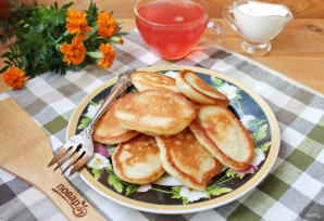 Оладьи без яиц и молока - фото шаг 14