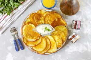 Оладьи из кукурузной крупы - фото шаг 10