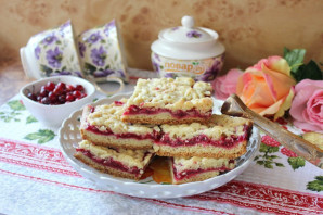 Песочный пирог с клюквой - фото шаг 14