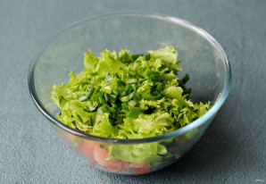 Салат из баклажанов и нута - фото шаг 5