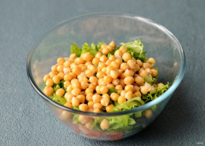 Салат из баклажанов и нута - фото шаг 6