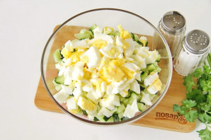 Салат на Год Крысы из вареной колбасы - фото шаг 4