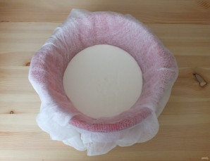 Сыр из кефира и сметаны - фото шаг 3