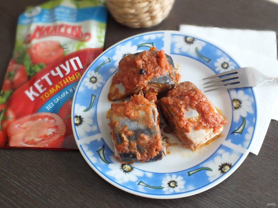 Скумбрия в томатном маринаде