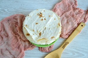 Сладкий торт из лаваша - фото шаг 5