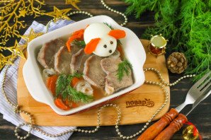 Заливное из языка на Новый год Крысы - фото шаг 8