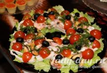 Салат с кальмарами и креветками — самый вкусный и простой