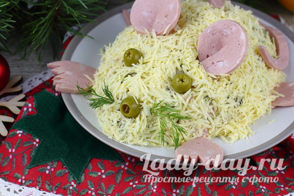 Салат на Новый год 2020 - Крыса, рецепт с фото