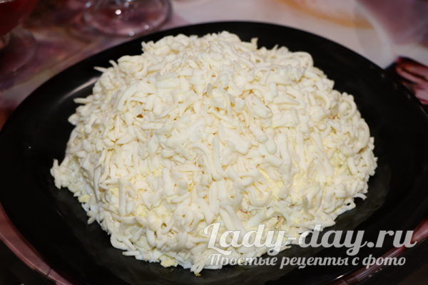салат с курицей и плавленным сыром рецепт с фото пошагово