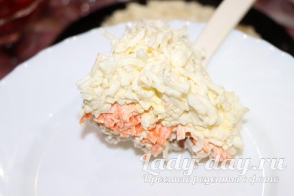салат с курицей и плавленным сыром рецепт с фото пошагово