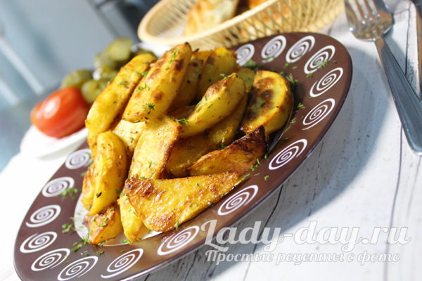 Картошка по деревенски в духовке, рецепт с фото пошагово