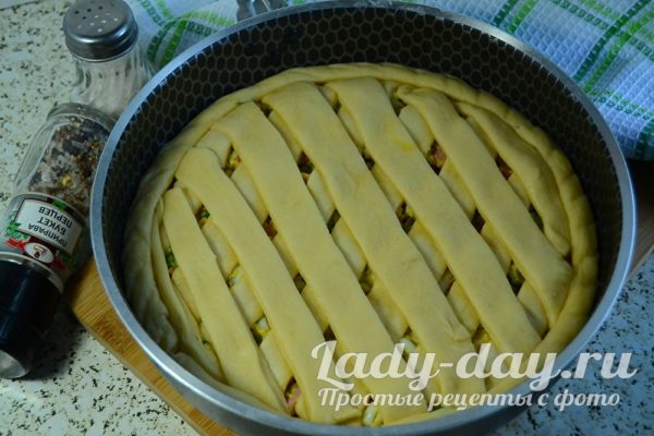 Пирог с яйцом и зеленым луком, рецепт с фото в духовке