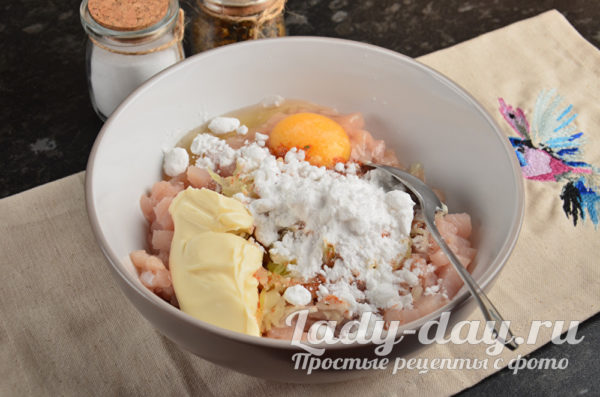 майонез и крахмал