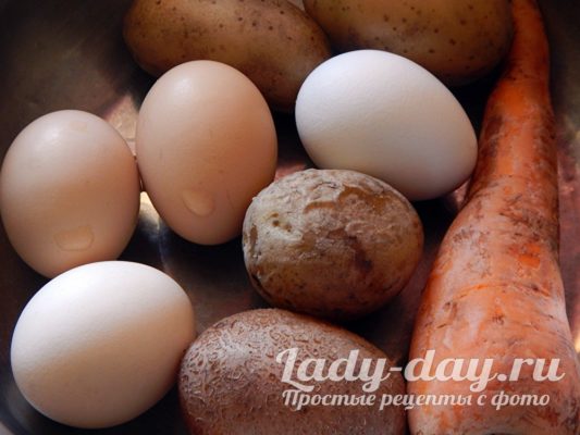 яйца картошка и морковь