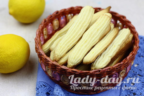 Безумно вкусное печенье «Лимонные палочки» 