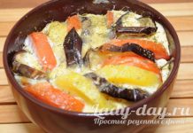 Запеканка из баклажанов с картошкой и помидорами в духовке