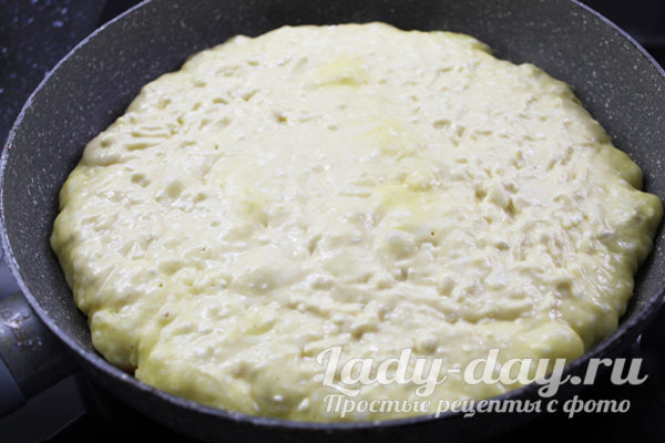 хачапури с сыром на кефире, на сковороде