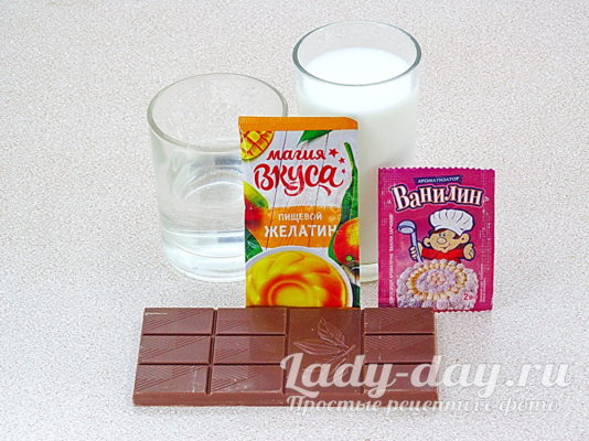 шоколад и молоко