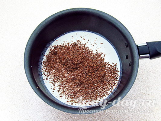 сливки и шоколад