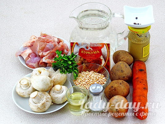 продукты на суп