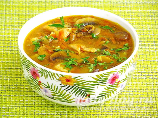 гороховый суп с курицей