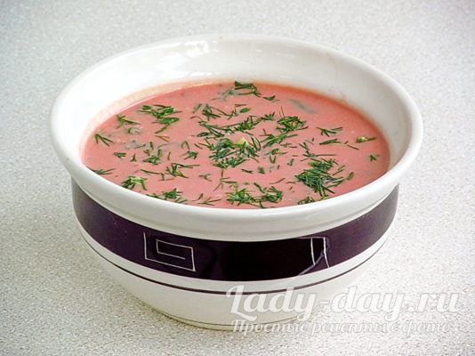 холодный томатный суп