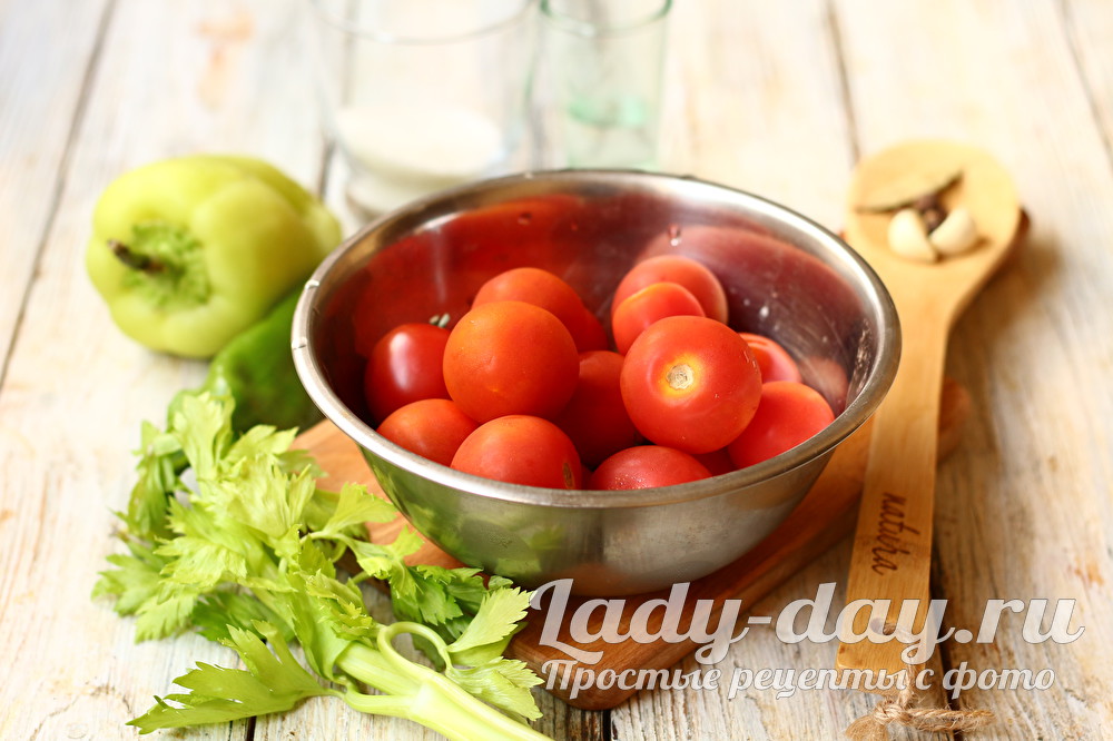 Самые вкусные маринованные помидоры с сельдереем, съедаются моментально!