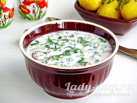 Холодный кефирный суп - для тех кто хочет похудеть