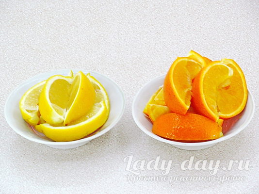 лимон и апельсин