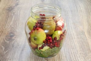 Моченые яблоки с брусникой - фото шаг 4