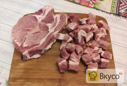 Густая мясная подлива с овощами